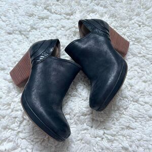 Dansko Marcia Black Leather Ankle Boots Size 38